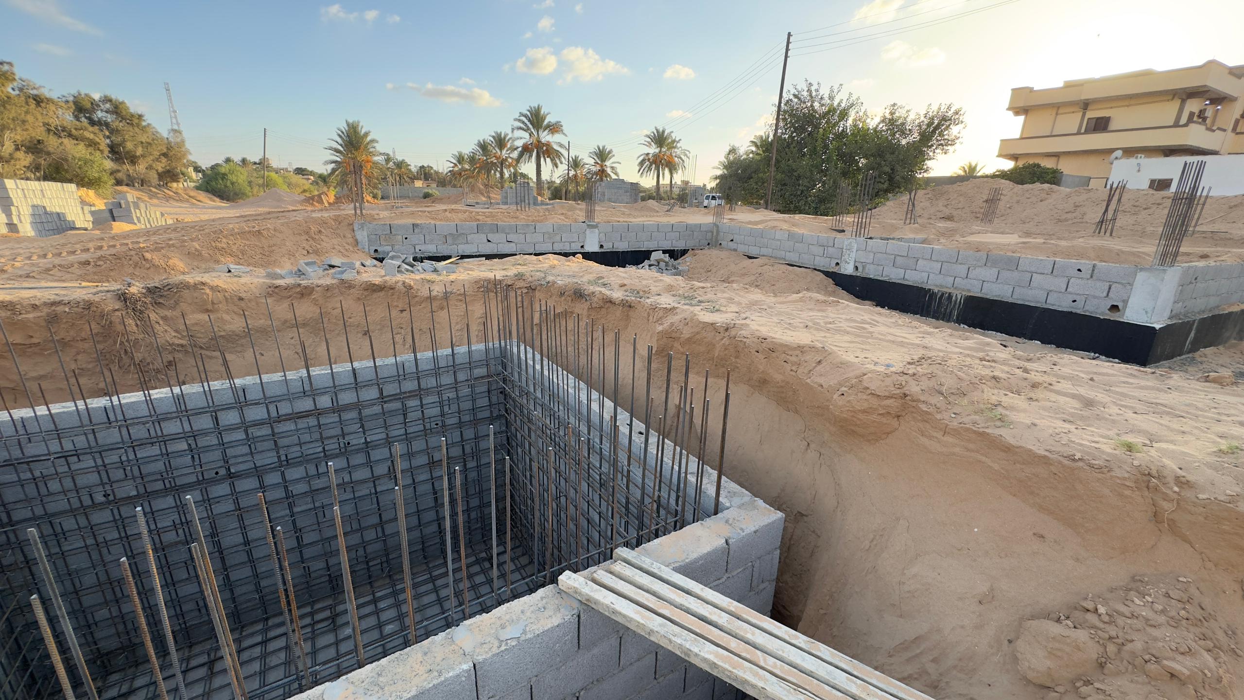 مشروع خزانات مياة و صرف صحي