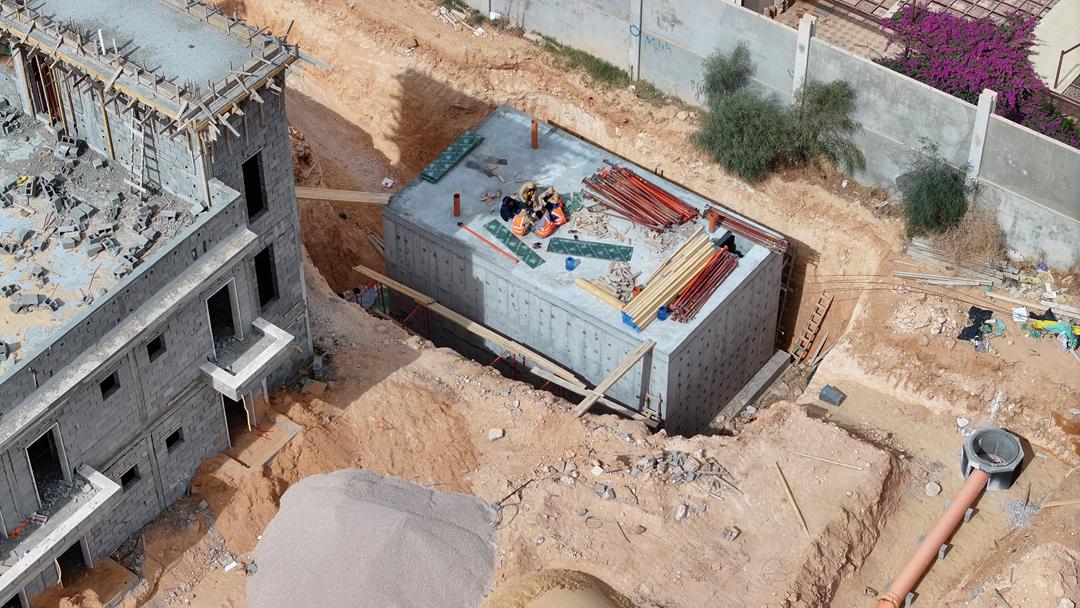 مشروع خزانات مياة و صرف صحي